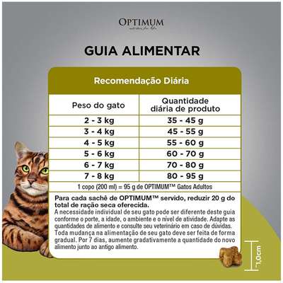 Ração Seca Optimum Carne para Gatos Adultos