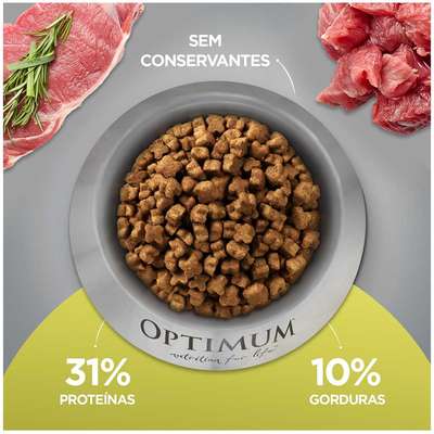 Ração Seca Optimum Carne para Gatos Adultos