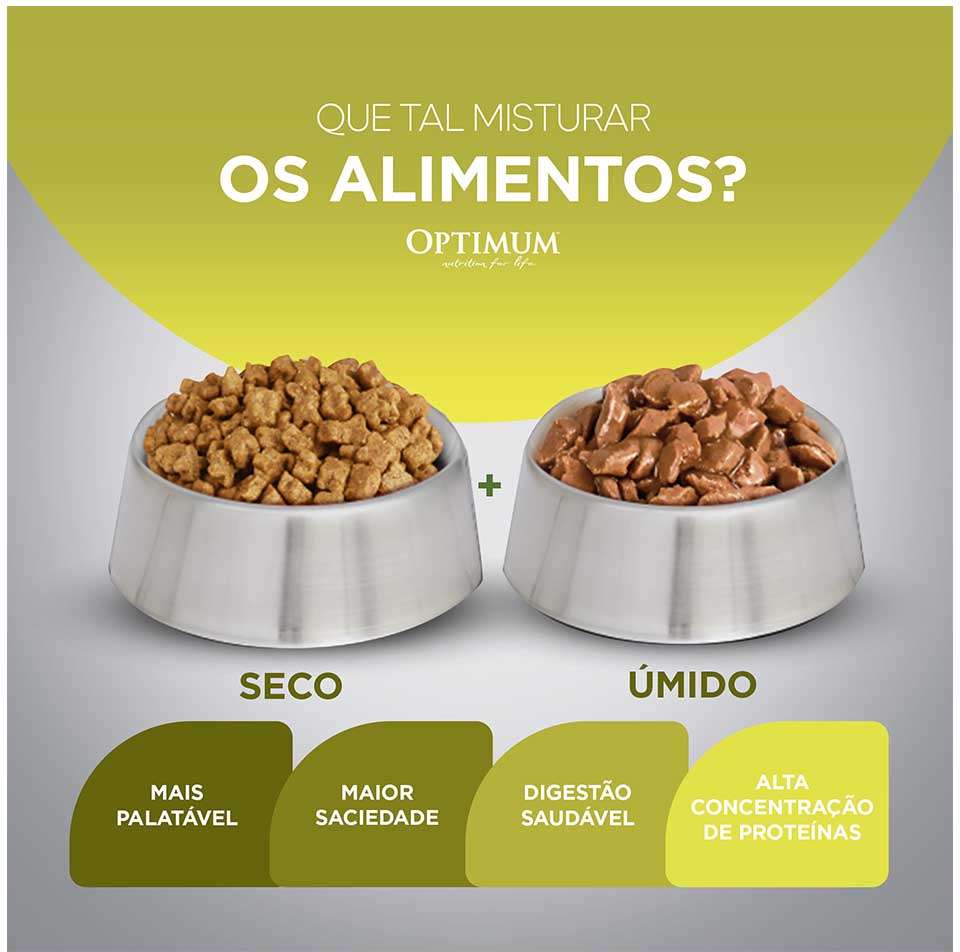 Ração Seca Optimum Carne para Gatos Adultos - 3Kg