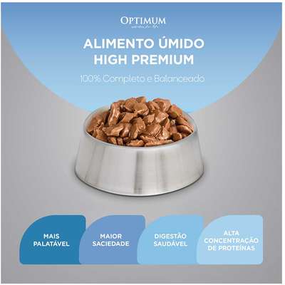 Ração Úmida Optimum Sachê para Gatos Adultos Manutenção de Peso Frango
