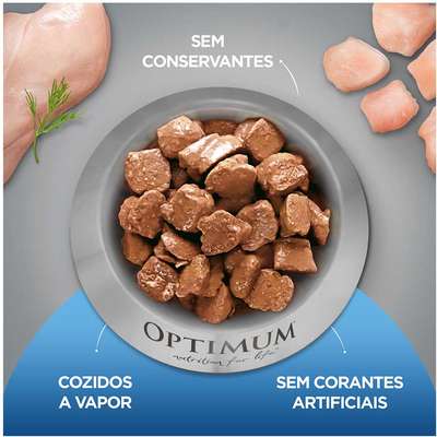 Ração Úmida Optimum Sachê para Cães Adultos Frango