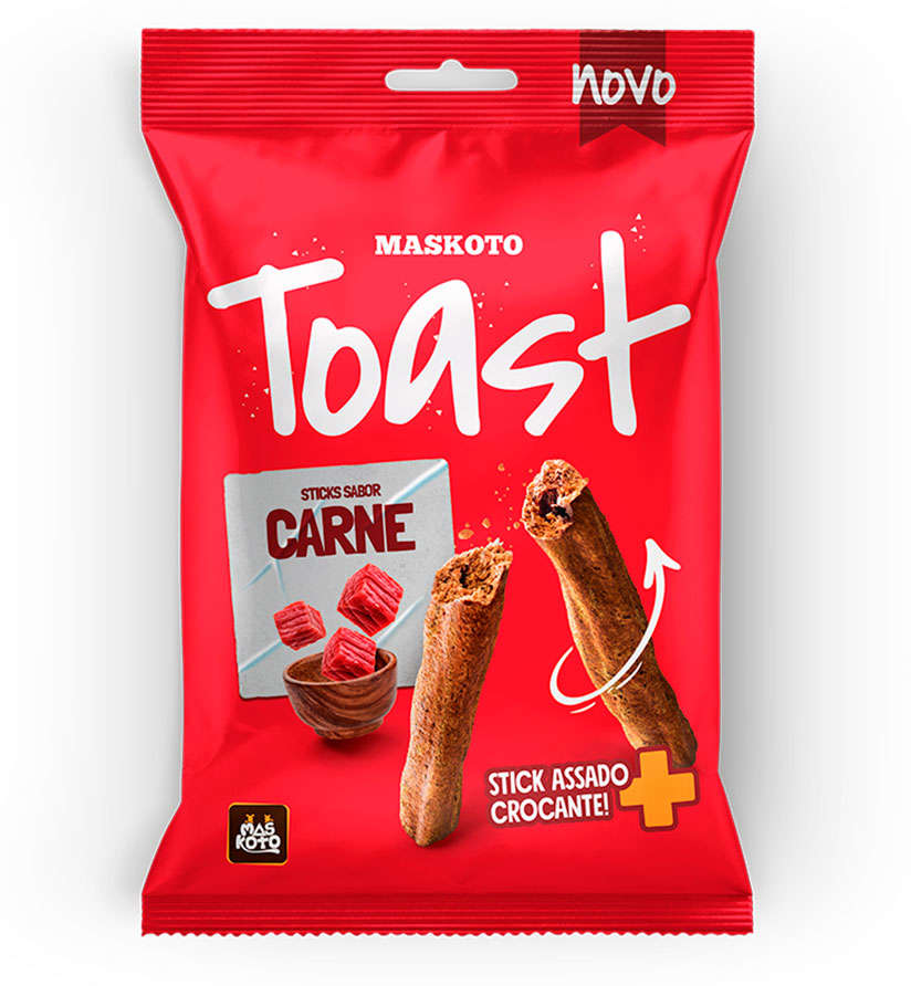 Stick Maskoto Toast para Cães Sabor Carne - 400 g
