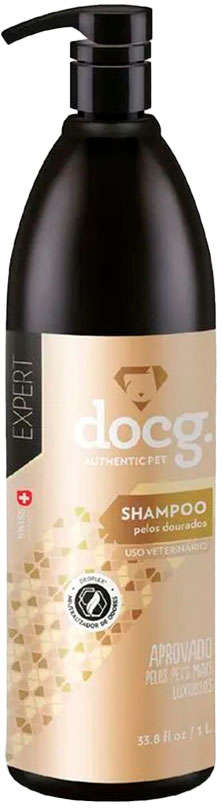 Shampoo Docg. Pelos Dourados para Cães e Gatos - 1 Litro