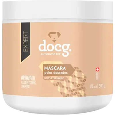 Máscara Docg. Pelos Dourados para Cães e Gatos