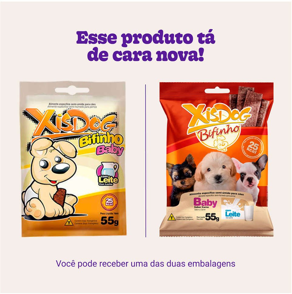 Bifinho Xis Dog Baby - 55gr