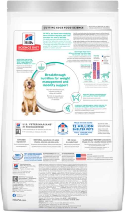 Ração Seca Hill's Science Diet Peso Perfeito para Cães Adultos - 1,81Kg