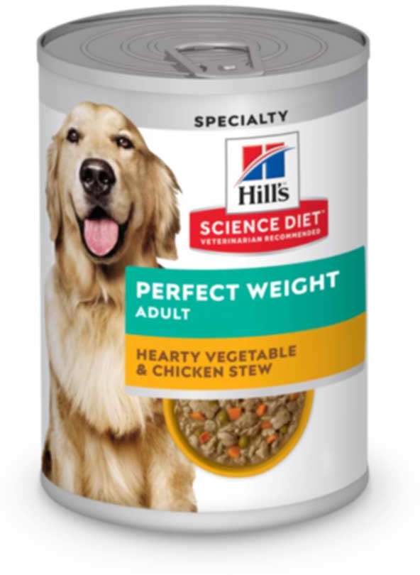 Ração Úmida Hill's Science Diet Peso Perfeito Frango e Vegetais para Cães Adultos - 354 g