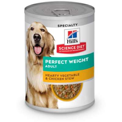 Ração Úmida Hill's Science Diet Peso Perfeito Frango e Vegetais para Cães Adultos