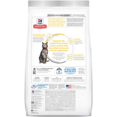 Ração Seca Hill's Science Diet Cuidado Urinário e Bolas de Pelo Frango para Gatos Adultos