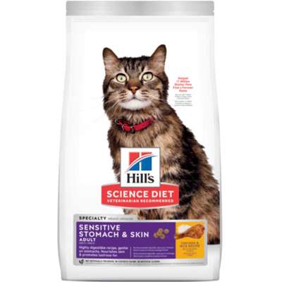 Ração Seca Hill's Science Diet Pele Sensível Frango para Gatos Adultos