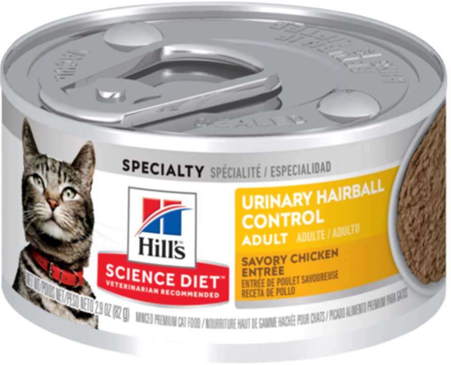 Ração Úmida Hill's Science Diet Cuidado Urinário e Bolas de Pelo Frango para Gatos Adultos - 82 g