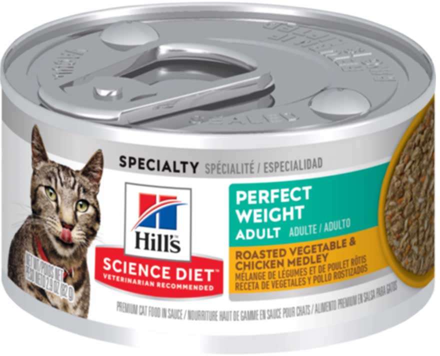 Ração Úmida Hill's Science Diet Peso Perfeito Frango para Gatos Adultos - 82 g