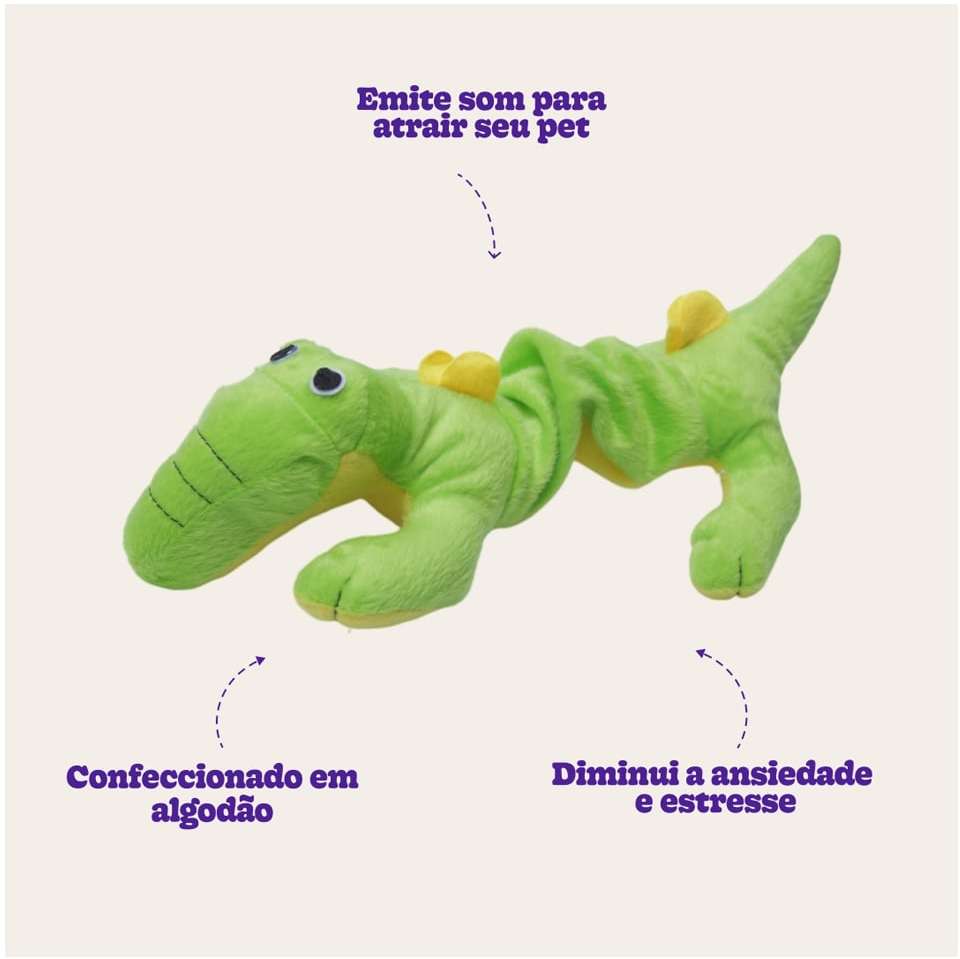 Crocodilo de Pelúcia Chalesco - Tam. Único