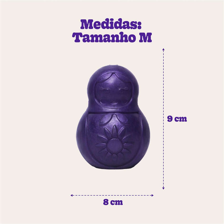 Brinquedo Mordedor Pet Games Bonequinha Lilás - Tam. M
