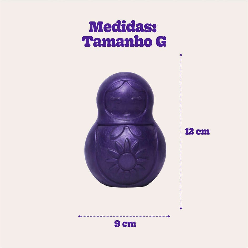 Brinquedo Mordedor Pet Games Bonequinha Lilás - Tam. G