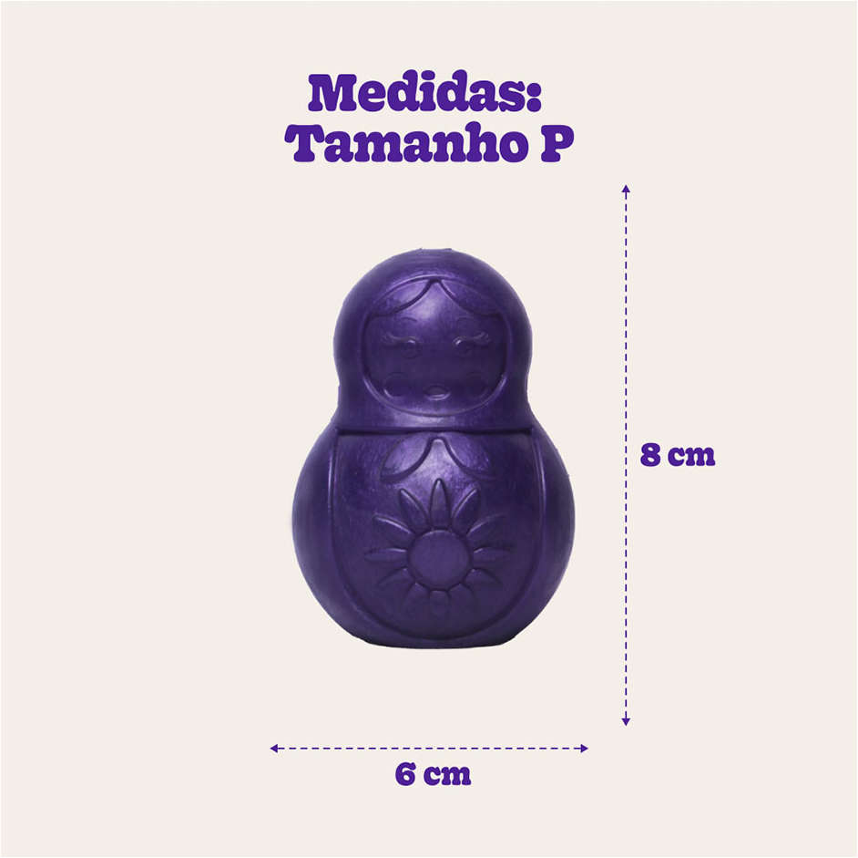 Brinquedo Mordedor Pet Games Bonequinha Lilás - Tam. P