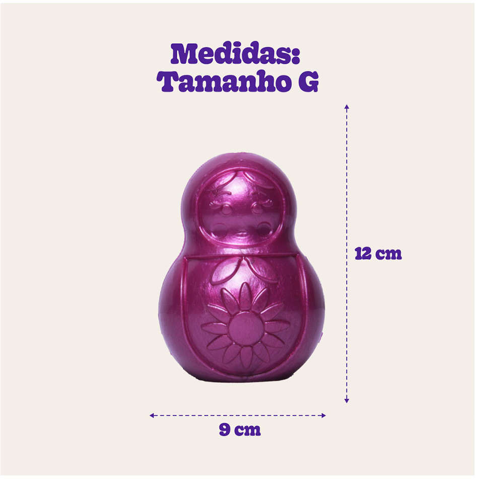 Brinquedo Mordedor Pet Games Bonequinha Rosa - Tam. G