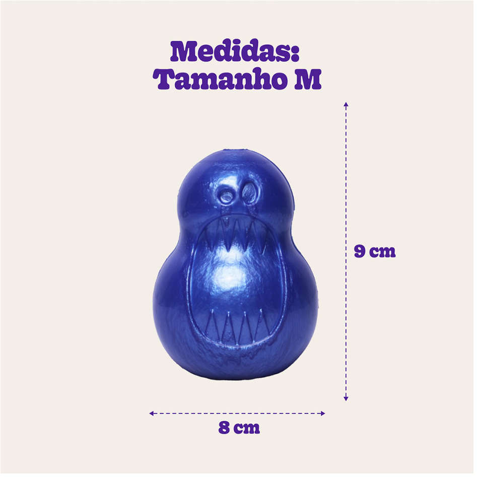 Brinquedo Mordedor Pet Games Monstrinho Azul - Tam. M