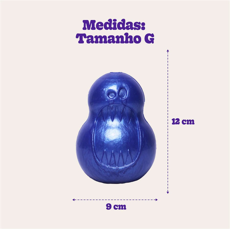 Brinquedo Mordedor Pet Games Monstrinho Azul - Tam. G