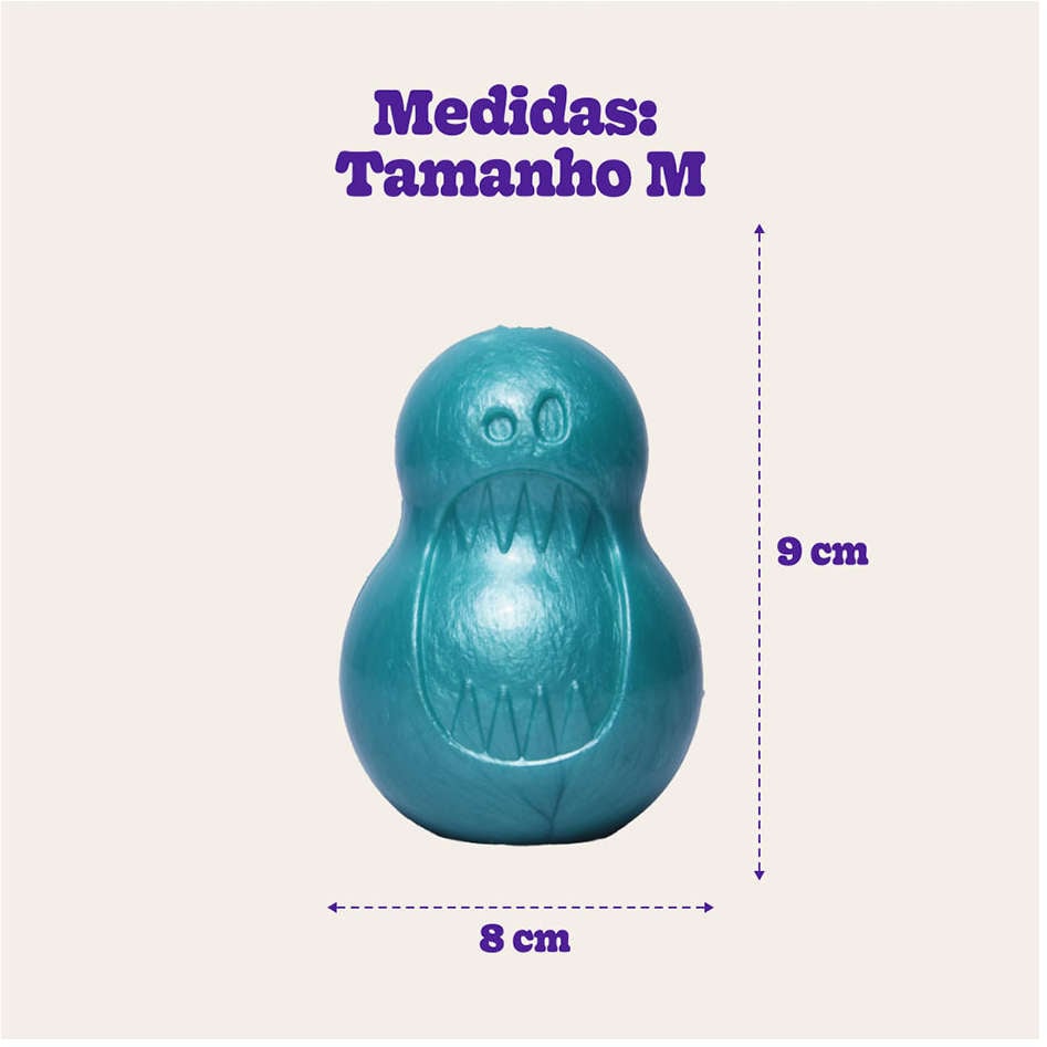 Brinquedo Mordedor Pet Games Monstrinho Verde - Tam. M