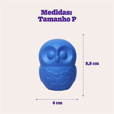 Brinquedo Pet Games Mordedor Corujinha Azul