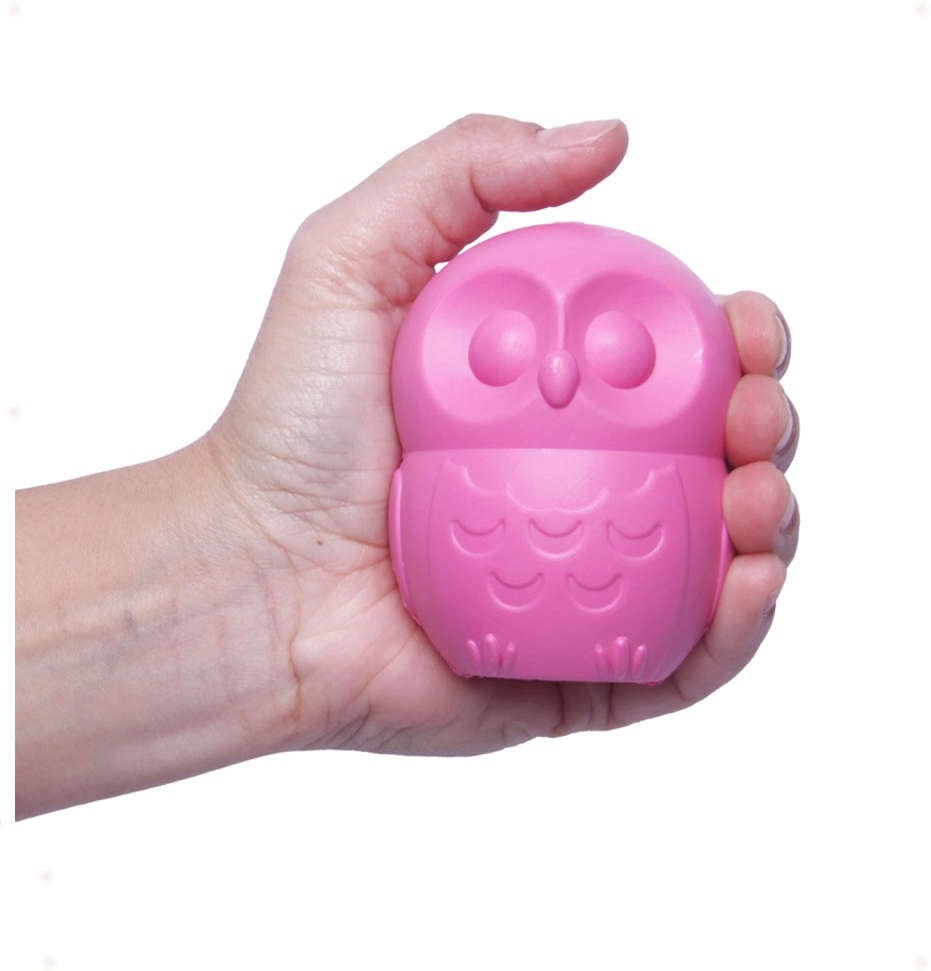 Brinquedo Pet Games Mordedor Corujinha Rosa - Tam. M