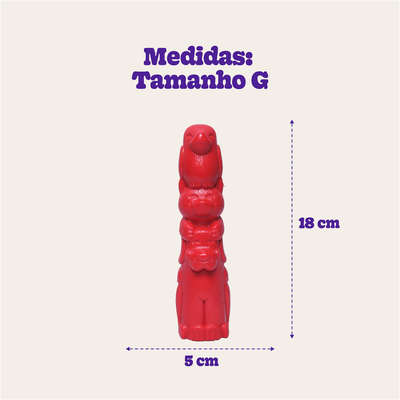 Brinquedo Pet Games Mordedor Totem Nylon - Vermelho