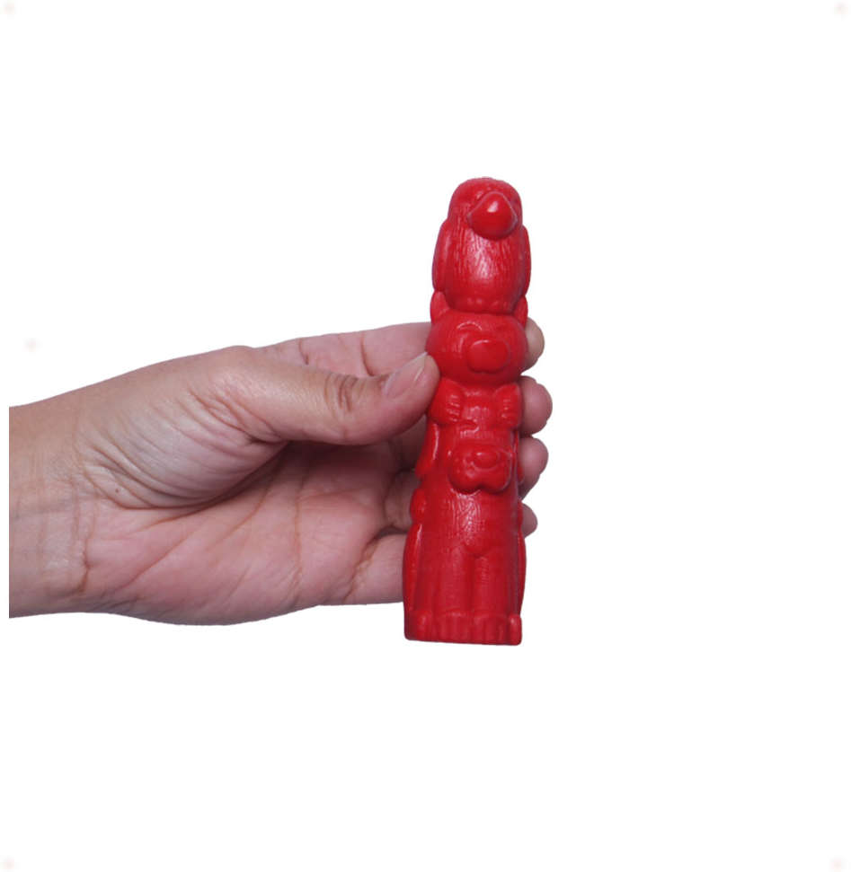 Brinquedo Pet Games Mordedor Totem Nylon Vermelho - Tam. P