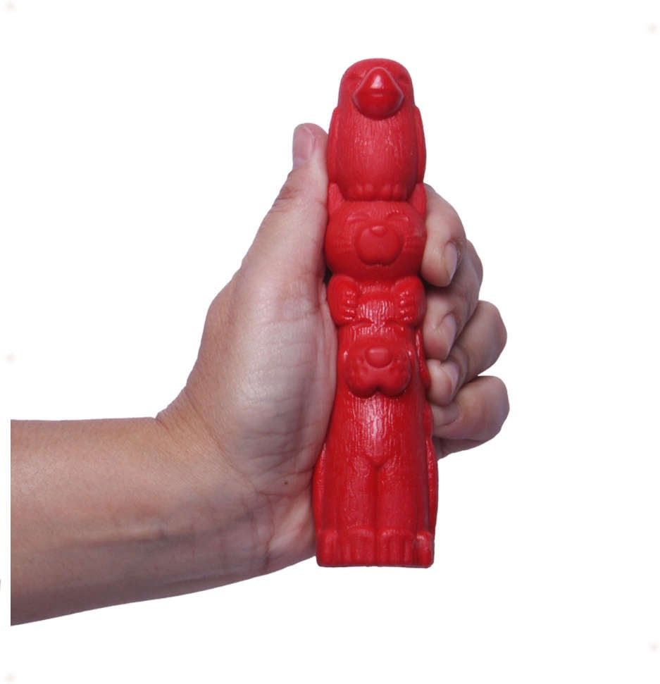 Brinquedo Pet Games Mordedor Totem Nylon Vermelho - Tam. M