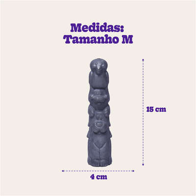 Brinquedo Pet Games Mordedor Totem Soft - Prata
