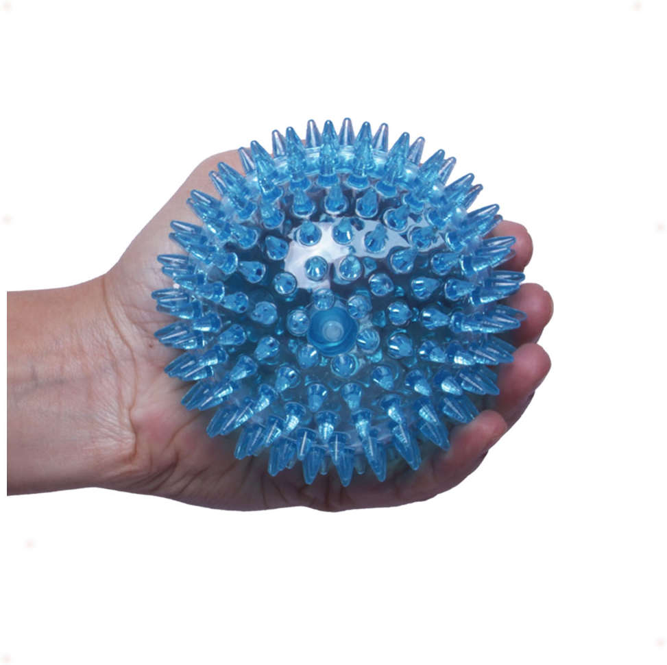 Brinquedo Jambo Bola TPR Espinho com Som Azul - Tam. G