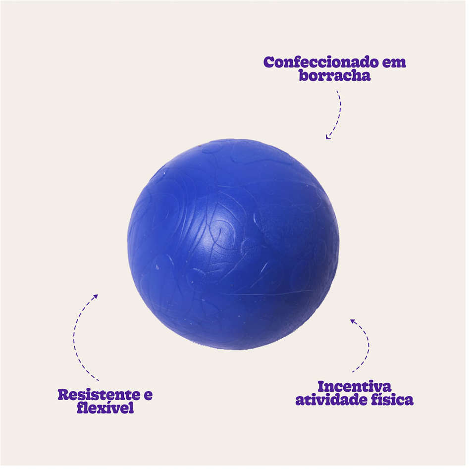 Brinquedo LCM Bola Maciça Perfumada Azul - Tam. M
