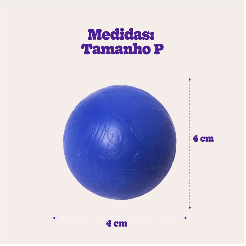 Brinquedo LCM Bola Maciça Perfumada Azul - Tam. P