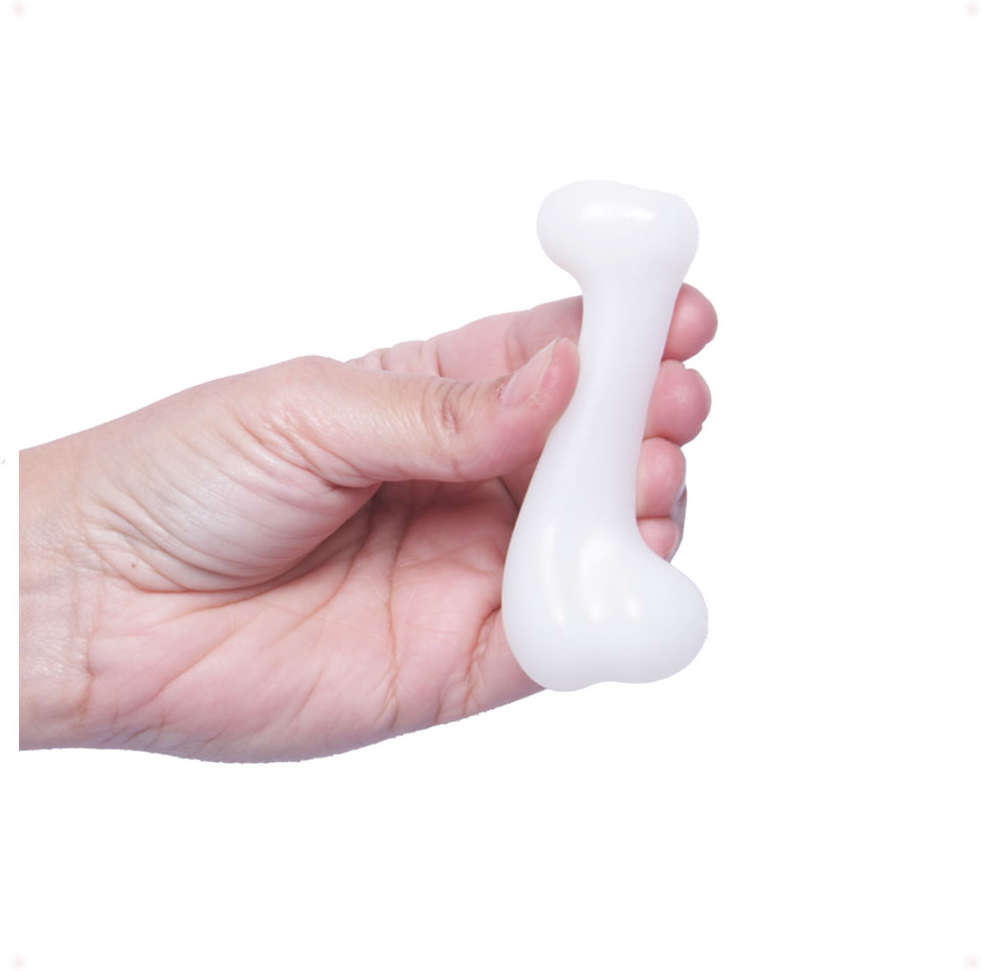 Brinquedo LCM Ossinho de Nylon Duraflex Branco - Tam. P