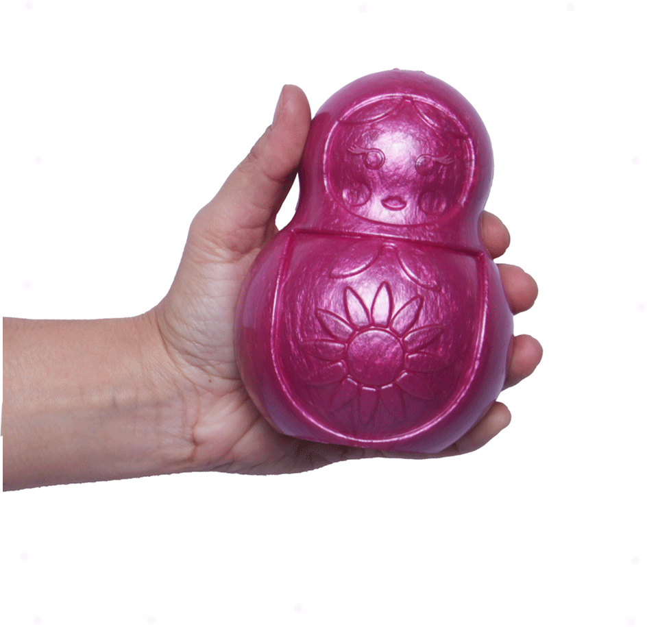 Brinquedo Mordedor Pet Games Bonequinha Rosa - Tam. G