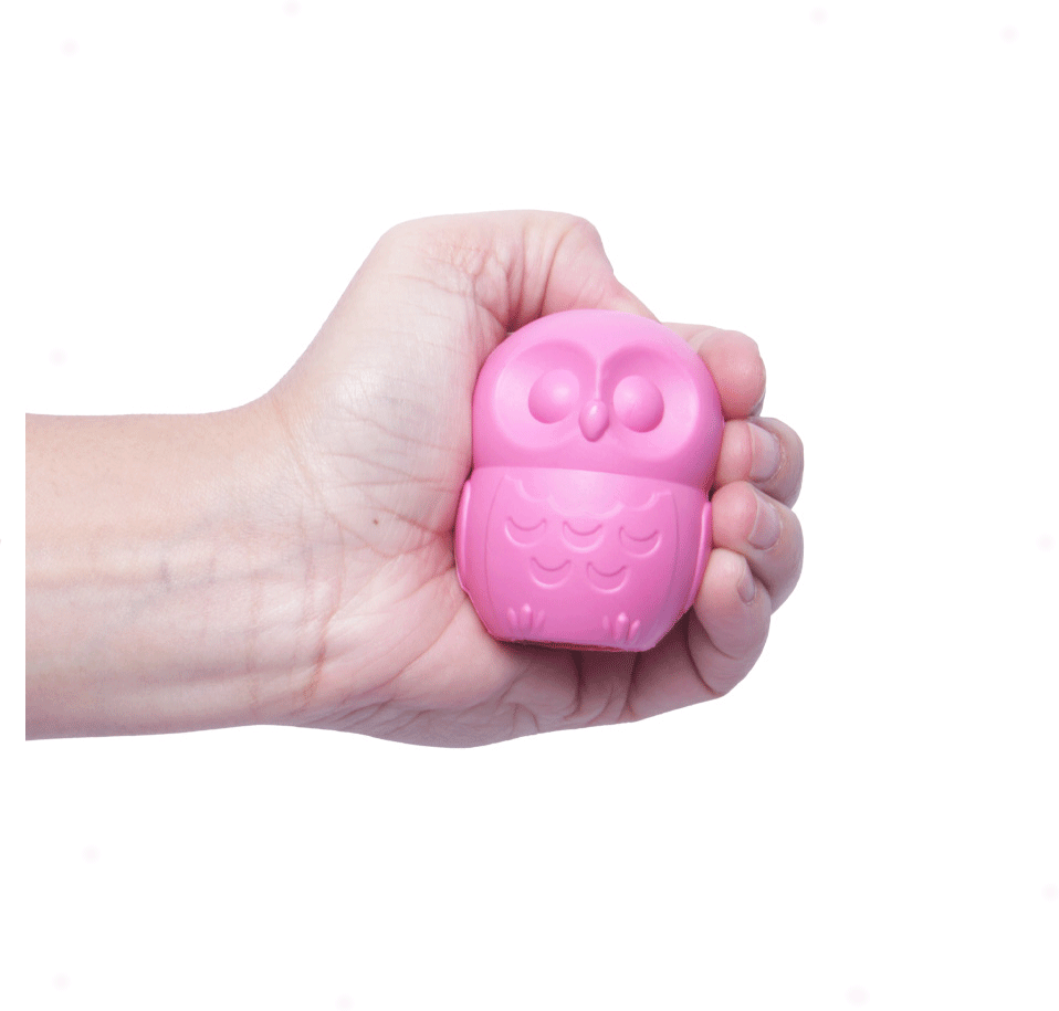 Brinquedo Pet Games Mordedor Corujinha Rosa - Tam. P