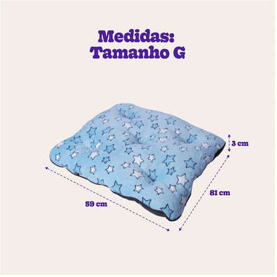 Almofada Pickorruchos Fofucho Dupla Face Azul