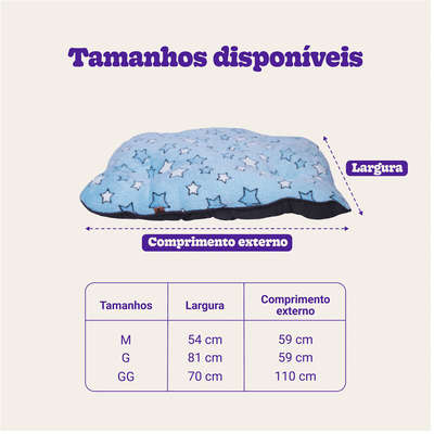 Almofada Pickorruchos Fofucho Dupla Face Azul