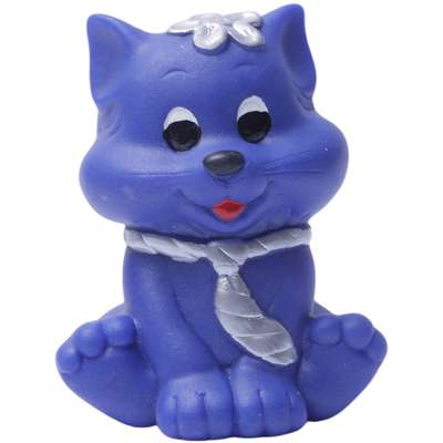 Brinquedo de Vinil Gatinho Azul para Cães