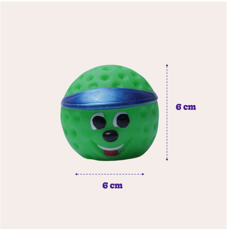 Brinquedo de Vinil Bola de Golf Verde para Cães - Tam. Único