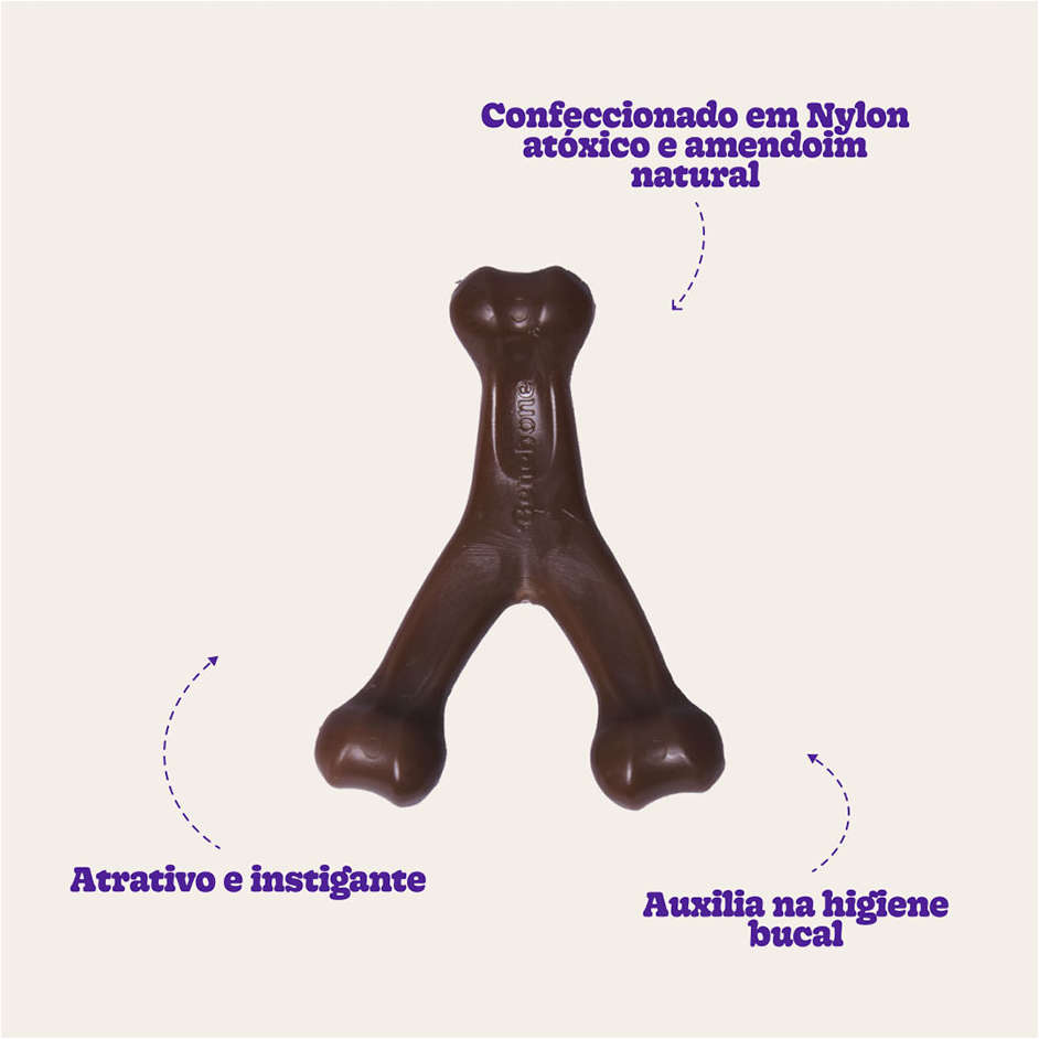 Brinquedo Benebone Wishbone Amendoim (838500) - Tam. P