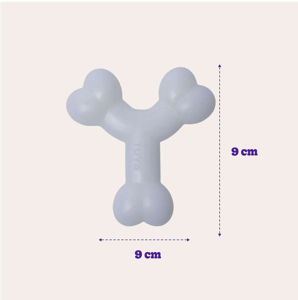 Brinquedo Buddy Toys Ossinho Branco para Filhotes - Tam. Único