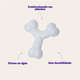 Brinquedo Buddy Toys Ossinho Branco para Filhotes