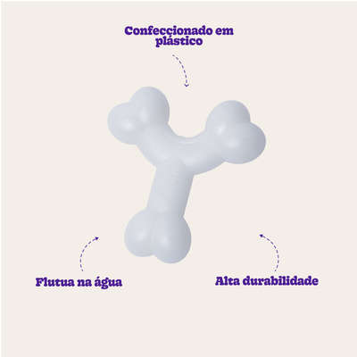 Brinquedo Buddy Toys Ossinho Branco para Filhotes