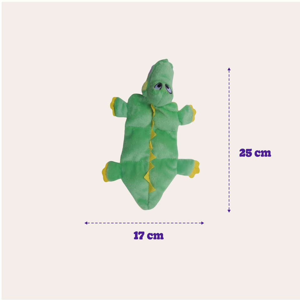 Brinquedo Plush Jacaré Multi Som para Cães - Tam. Único