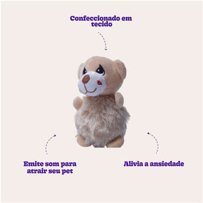Brinquedo Pelúcia Ursinho para Cães