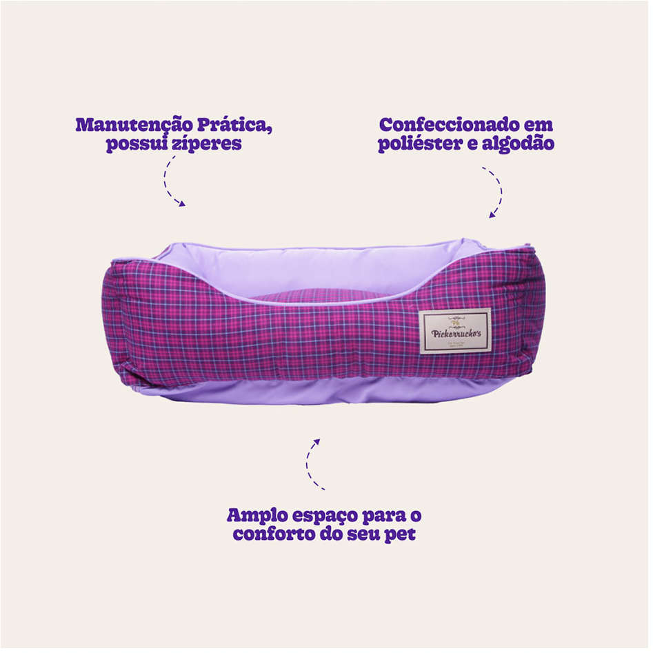 Cama Pickorruchos Deluxe Lilás - Tam. G