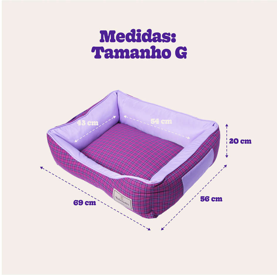 Cama Pickorruchos Deluxe Lilás - Tam. G