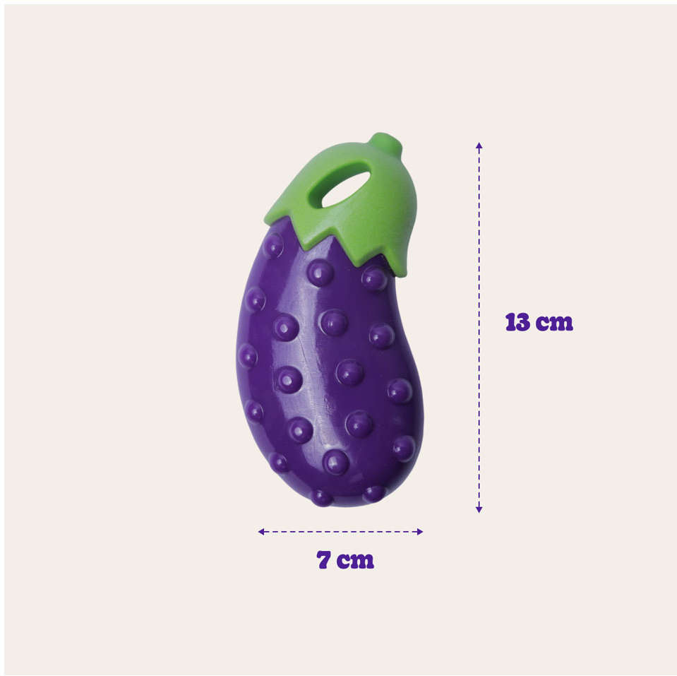 Brinquedo Mordedor Veg Sound Berinjela - Tam. Único