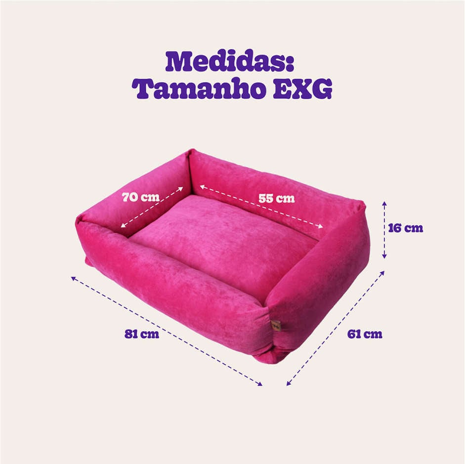Cama Pickorruchos Top Confort Rosa - Tam. EXG